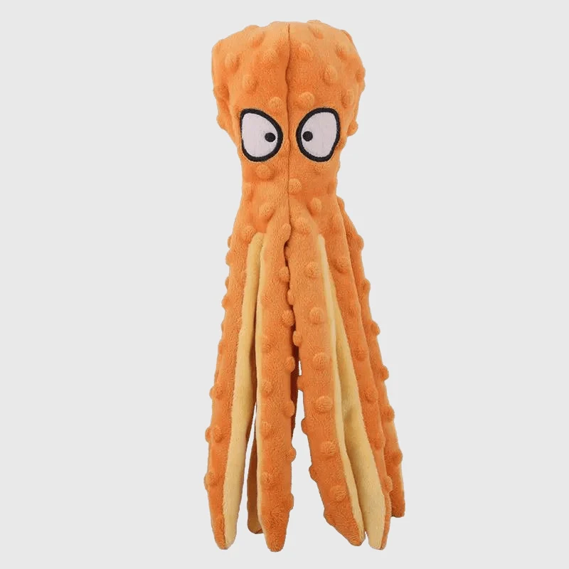 Doudou Pieuvre Peluche Chien 4 Coloris