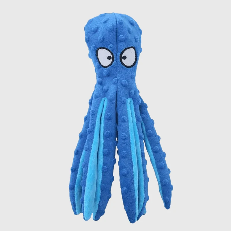 Doudou Pieuvre Peluche Chien 4 Coloris