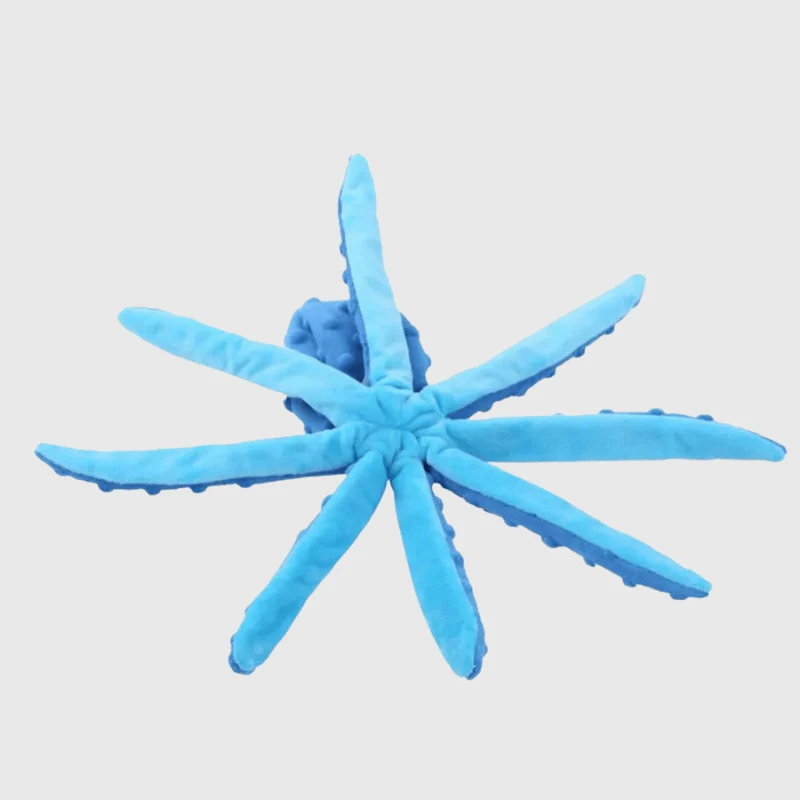 Doudou Pieuvre Peluche Chien 4 Coloris
