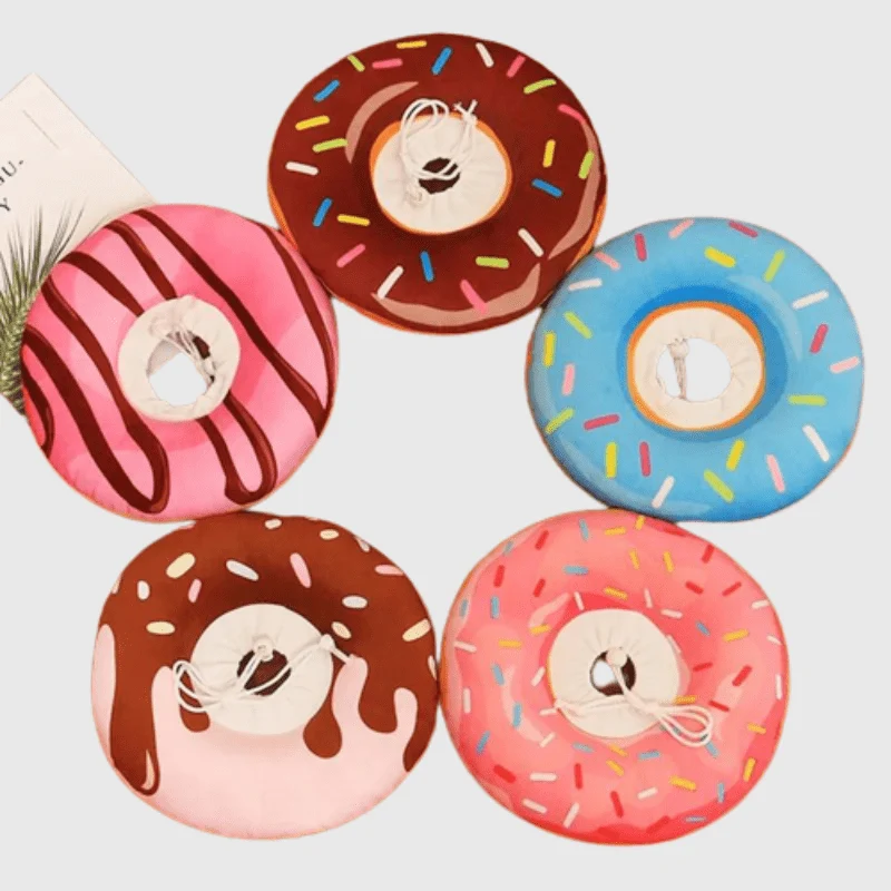 Collerette Donut Chocolat Confort Gros Chien