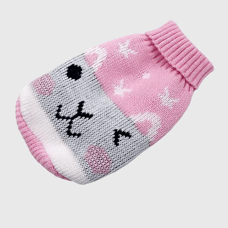 Pull Noël Tricot Petit Chien Hiver