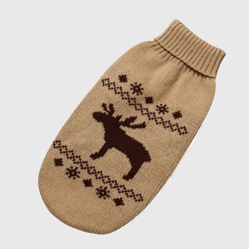 Pull Noël Tricot Petit Chien Hiver