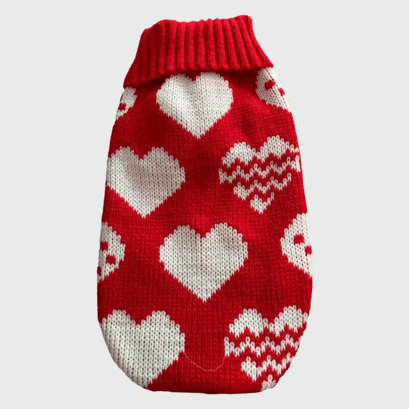 Pull Noël Tricot Petit Chien Hiver