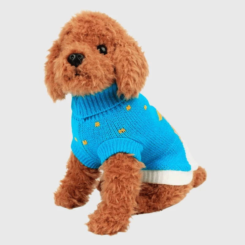 Pull Noël Tricot Petit Chien Hiver