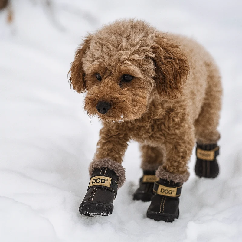 Chaussettes Neige Antidérapantes Chien Hiver