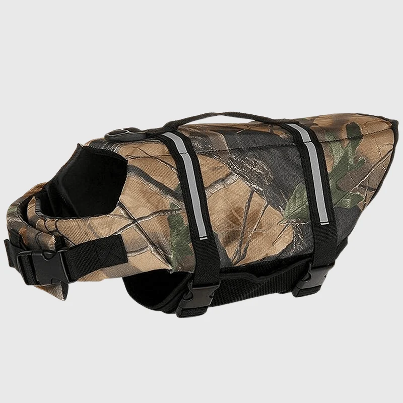 Gilet Sauvetage Chien Marron Respirant XXS-M