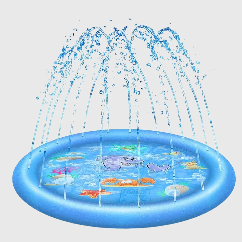 Piscine Été Chien Antidérapante PVC Bleu