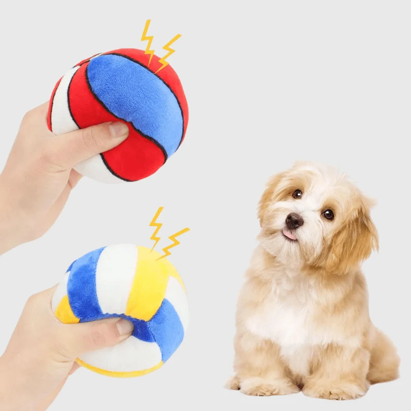 Peluche Ballon Sonore Résistante Gros Chien
