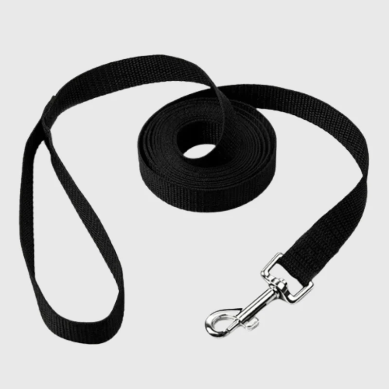 Longe Antidérapante Nylon Noir Gros Chien