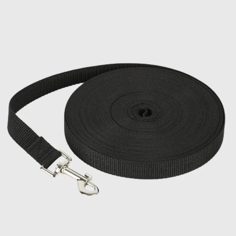 Longe Antidérapante Nylon Noir Gros Chien