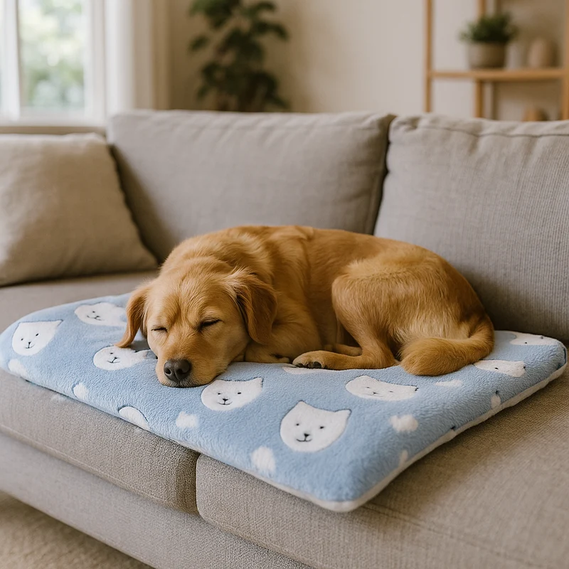 Coussin Canapé Pelucheux Gros Chien Lavable