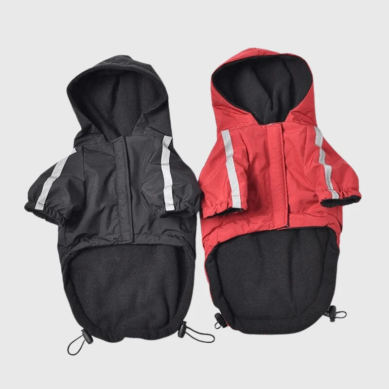 Manteau Imperméable Grand Froid Capuche Gros Chien