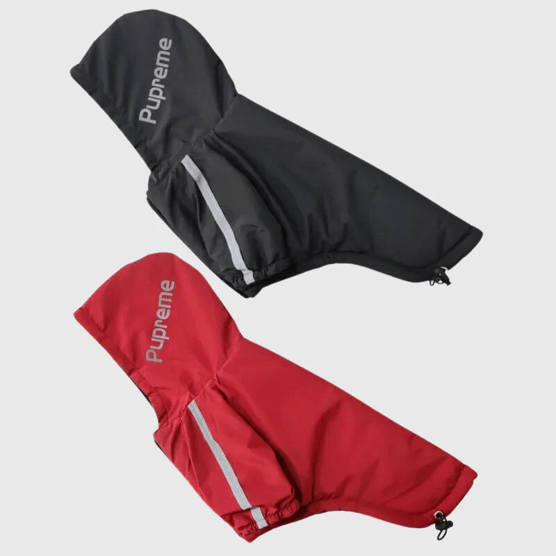 Manteau Imperméable Grand Froid Capuche Gros Chien