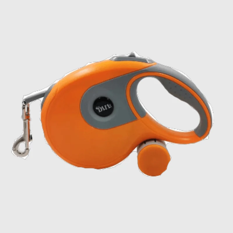 Laisse Rétractable Orange Chien 3m 5m 8m