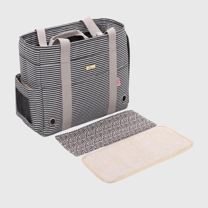 Sac Transport Souple Chien Rayé 4kg