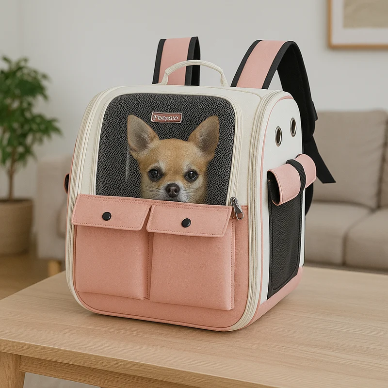 Sac à Dos Transport Chien Coloré 38cm