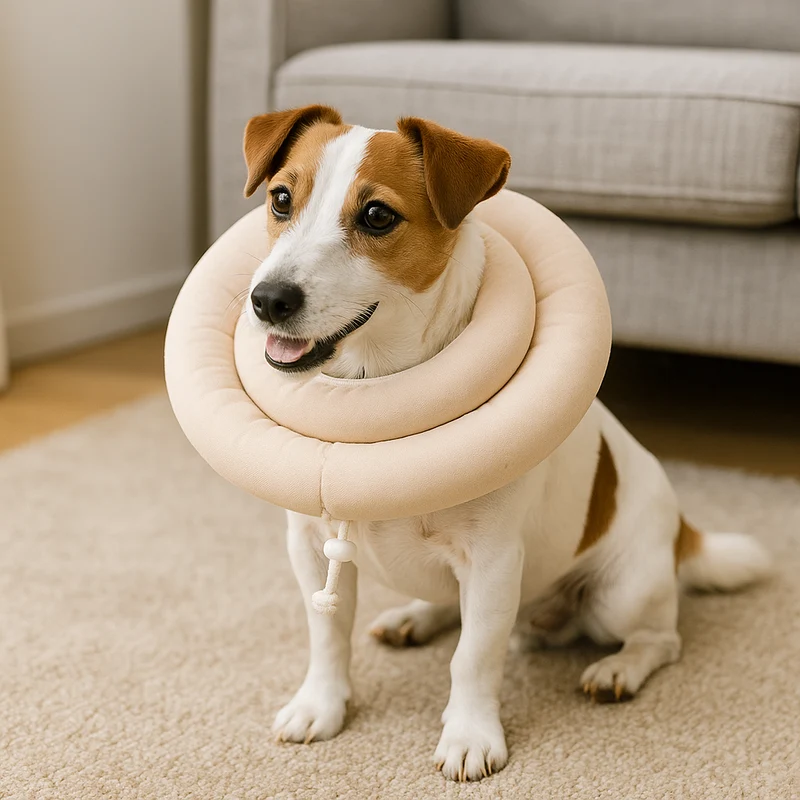 Collerette Souple Post-Op Gros Chien Multicolore