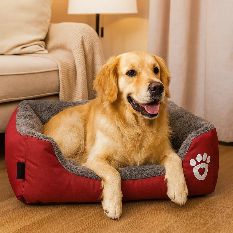 Panier Moelleux Bords Surélevés Gros Chien
