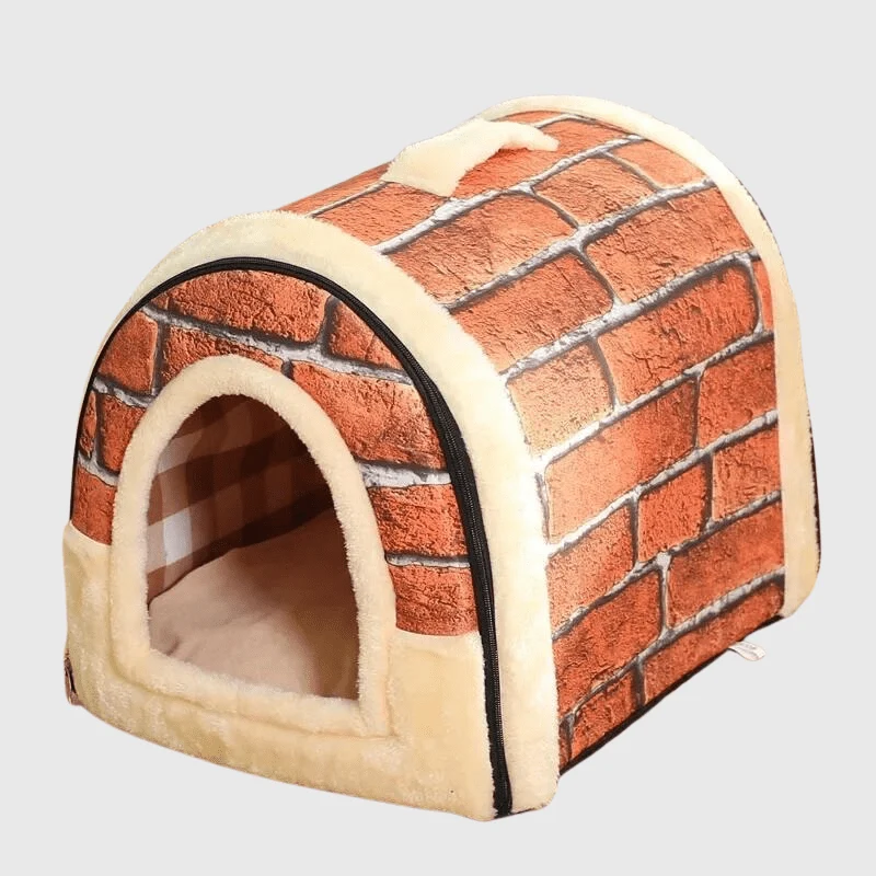Niche Intérieure Design Chien Couleur Brique