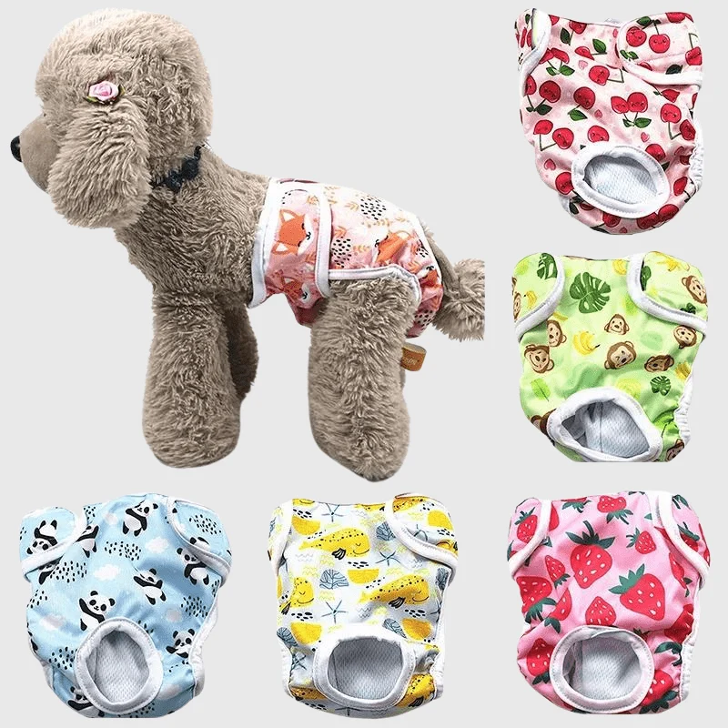 Couche Culotte Lavable Chien Anti-Fuite