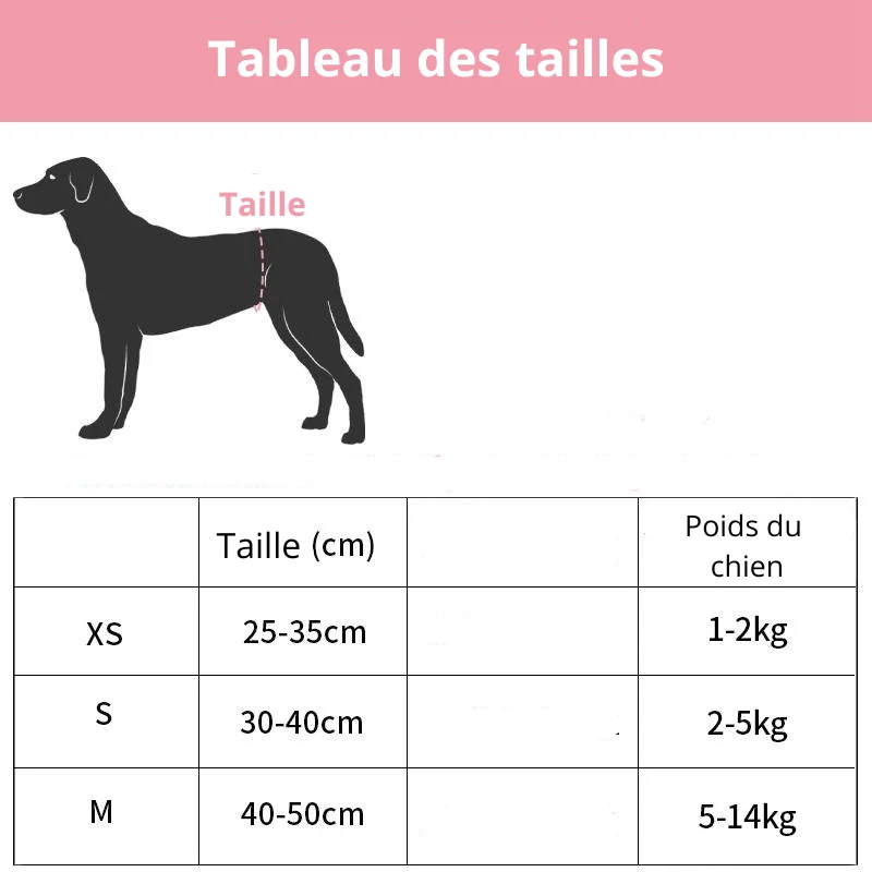 Couche Culotte Lavable Chien Anti-Fuite