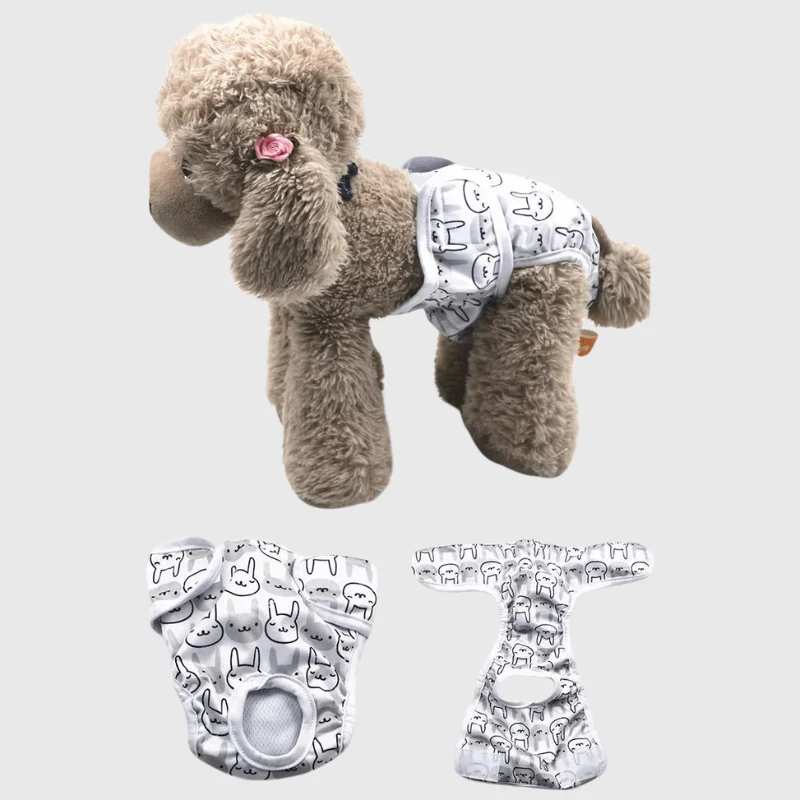 Couche Culotte Lavable Chien Anti-Fuite