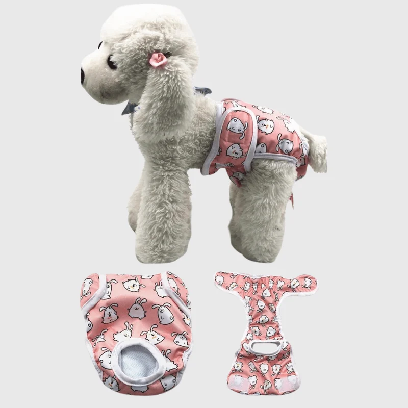 Couche Culotte Lavable Chien Anti-Fuite