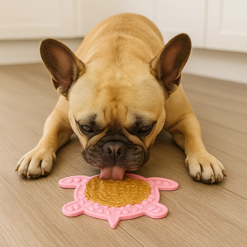 Tapis Léchage Tortue Caoutchouc Gros Chien