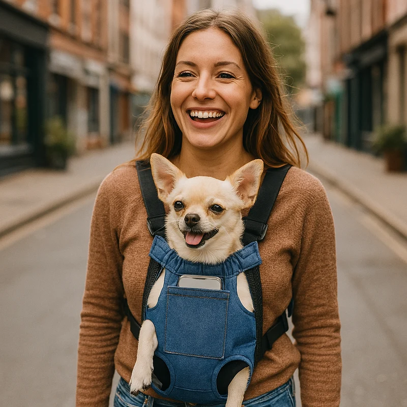 Sac Transport Ventral Chien Moyen 10kg