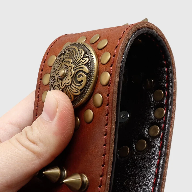 Collier Cuir Véritable Renforcé Gros Chien