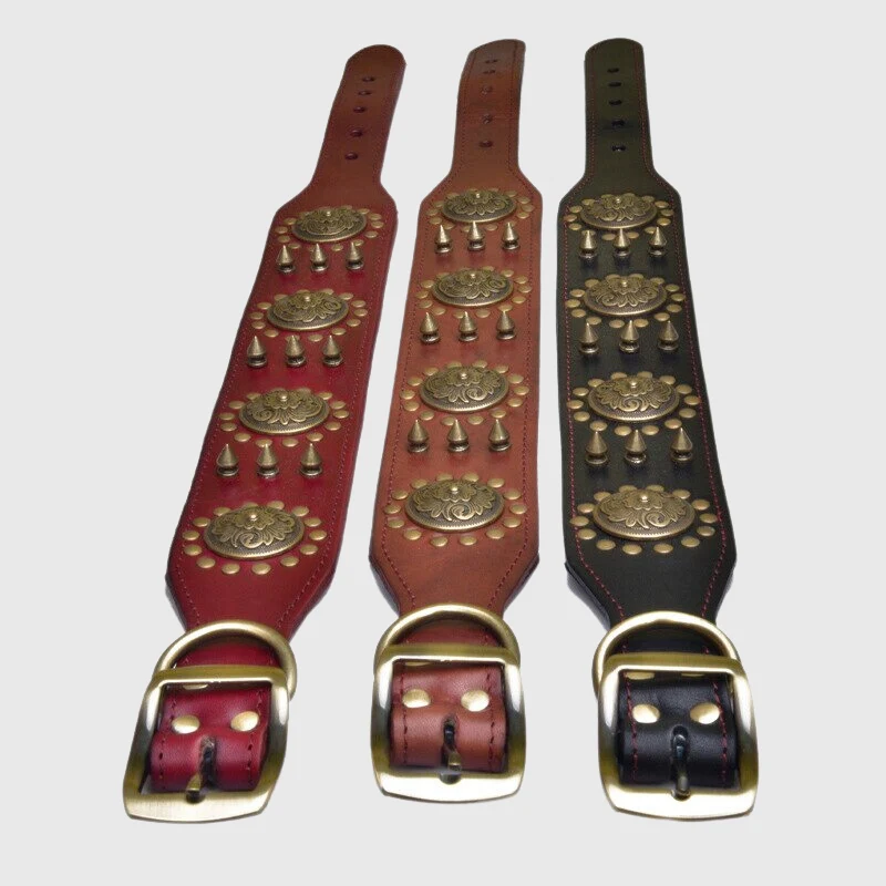 Collier Cuir Véritable Renforcé Gros Chien