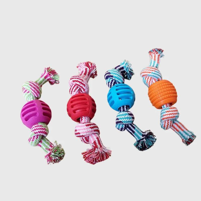 Balle Corde Lanceur Gros Chien 18cm