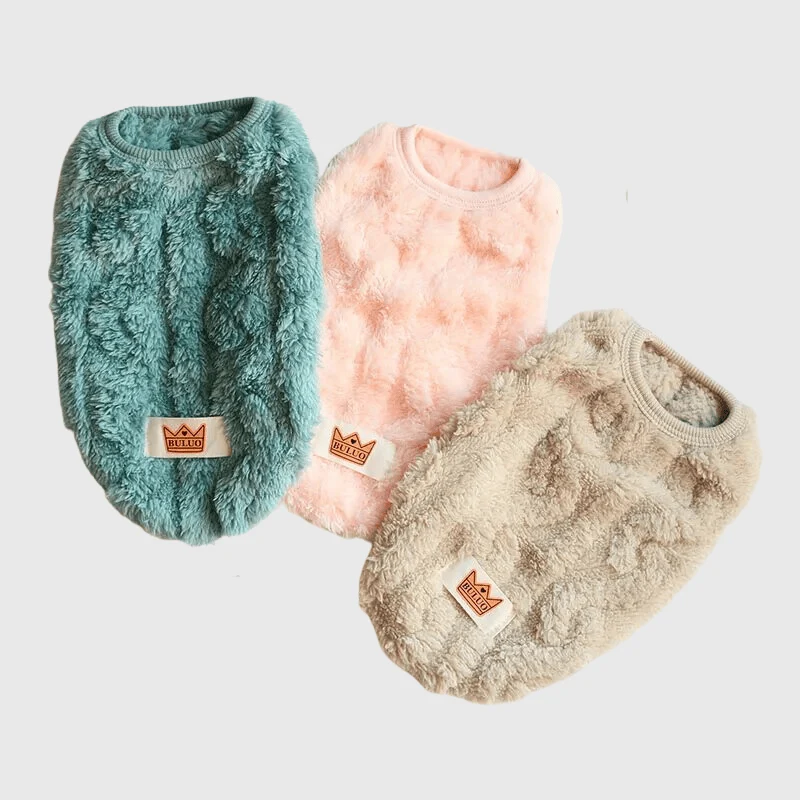 Pull Tricot Torsadé Chaud Chien Hiver