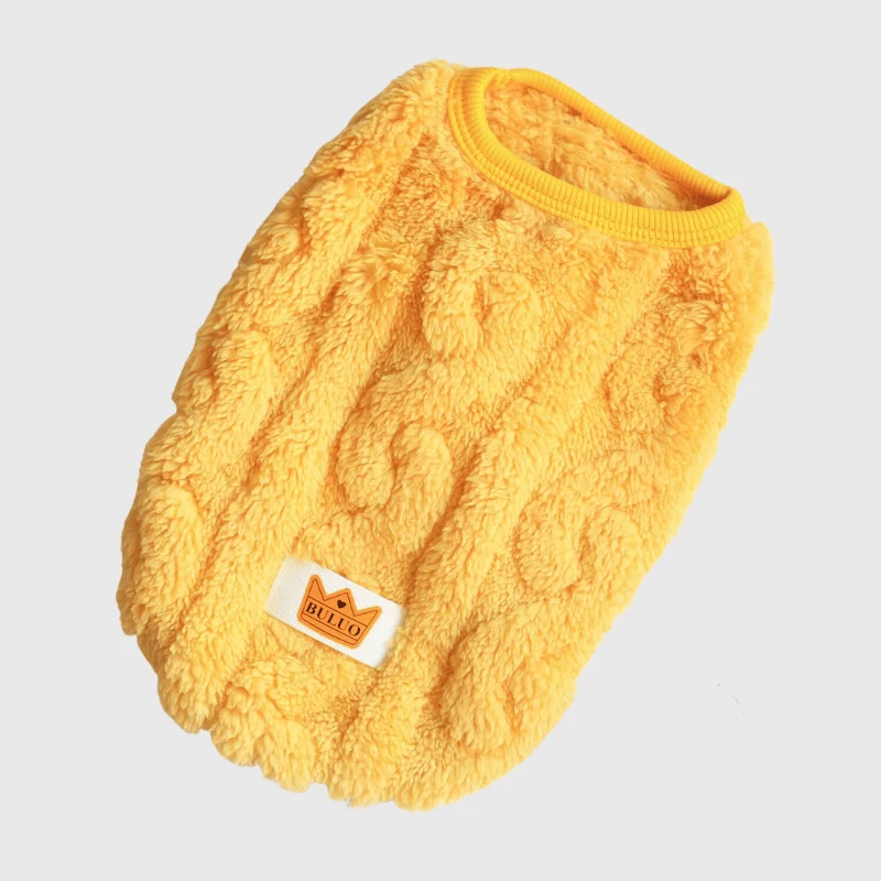 Pull Tricot Torsadé Chaud Chien Hiver