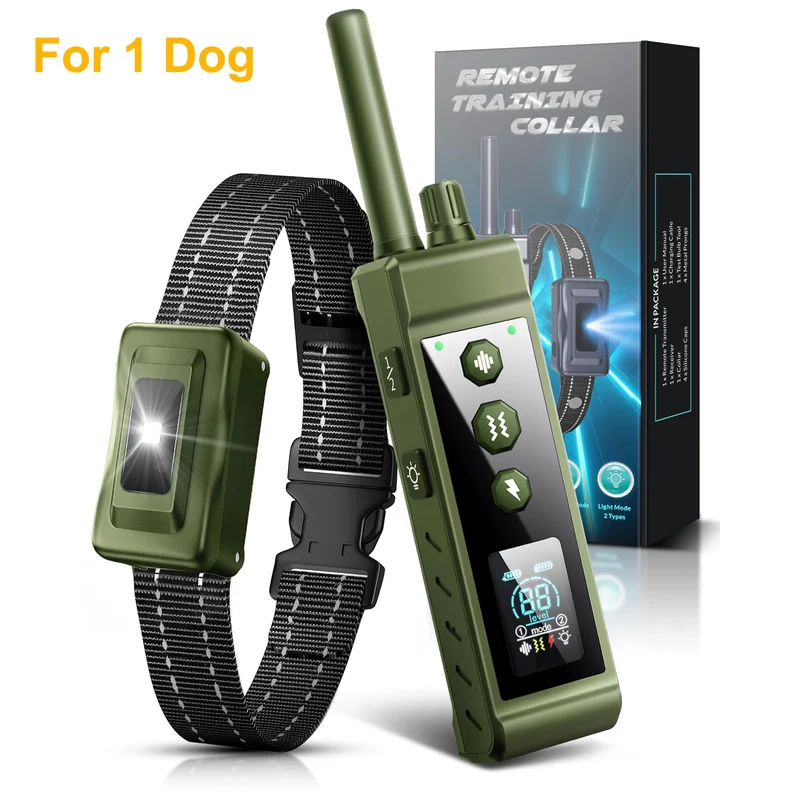 Collier Dressage 1000m 2 Chiens Lampe LED