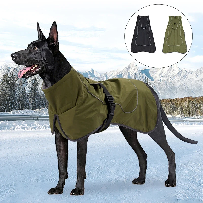 Veste Hiver Polaire Imperméable Gros Chien