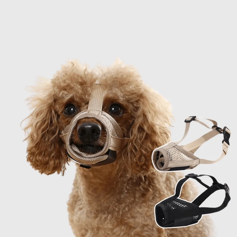 Muselière Panier Beige Gros Chien Réglable
