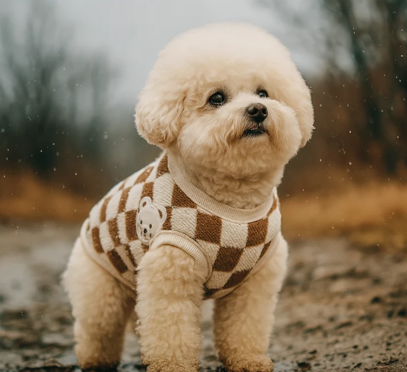 Pull Hiver Chaud Confortable Chien Coloré