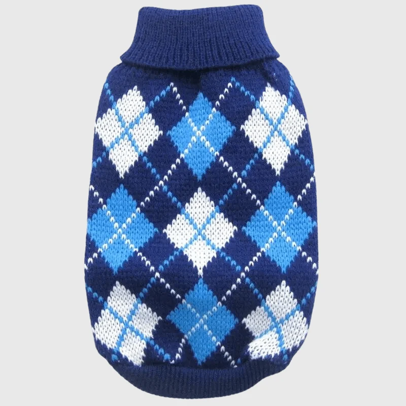 Pull Carreaux Chien Coloré XS à XXL