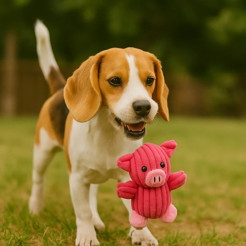 Peluche Cochon Douce Chien Récupérateur