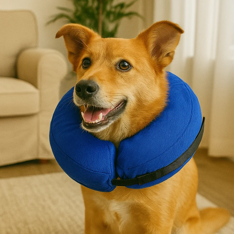 Collerette Gonflable Confort Gros Chien Post-Opératoire