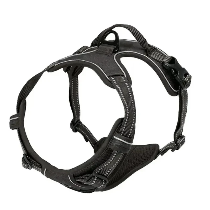Harnais noir pour chien