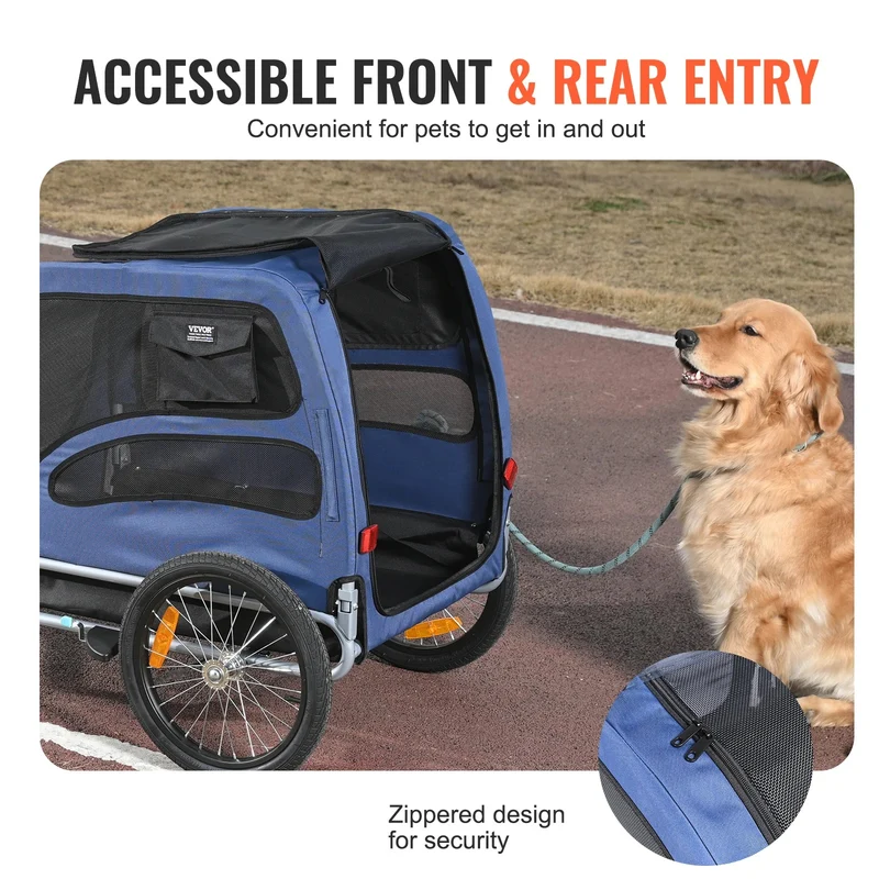 Remorque vélo gros chien