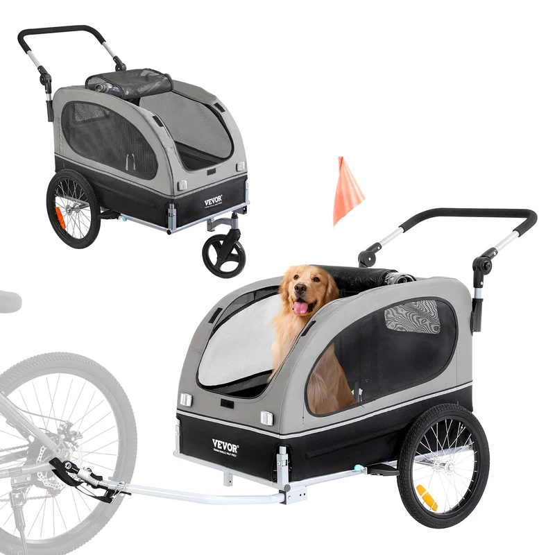Remorque vélo chien pliable