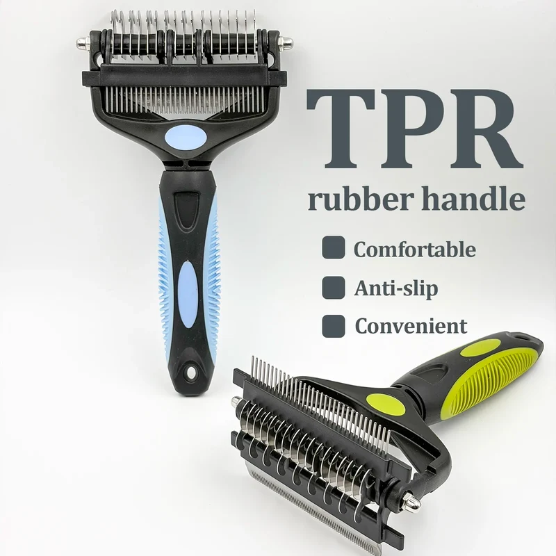 Brosse Toilettage 3-en-1 Gros Chien Inox
