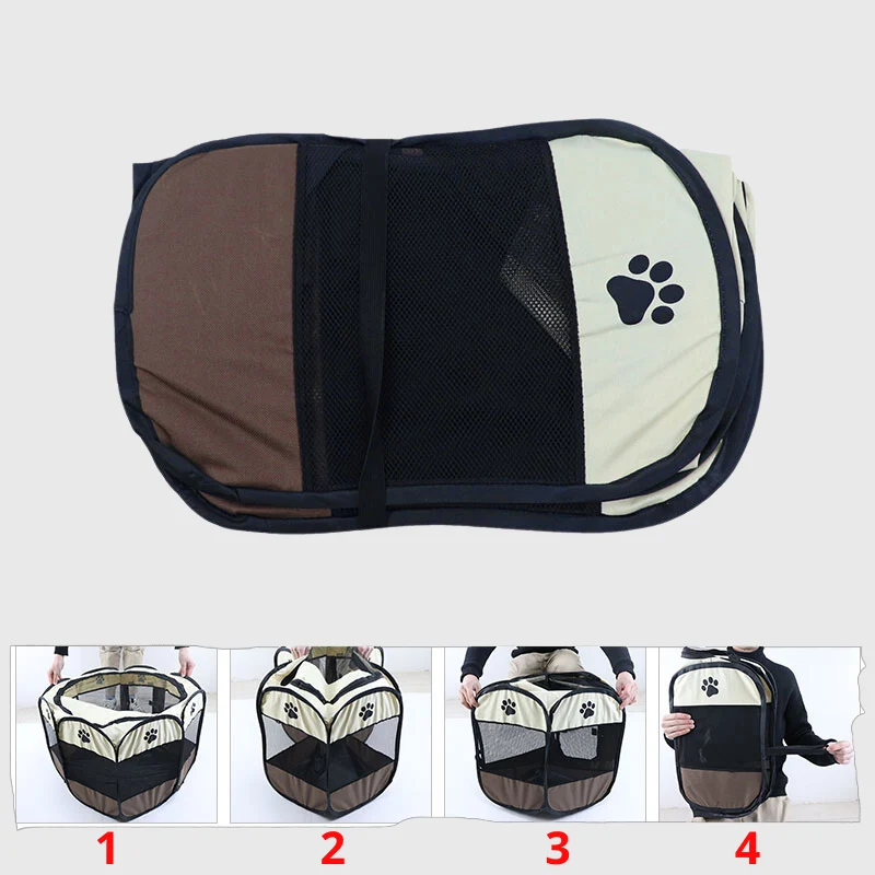 Parc Enclos Pliable Tissu Gros Chien