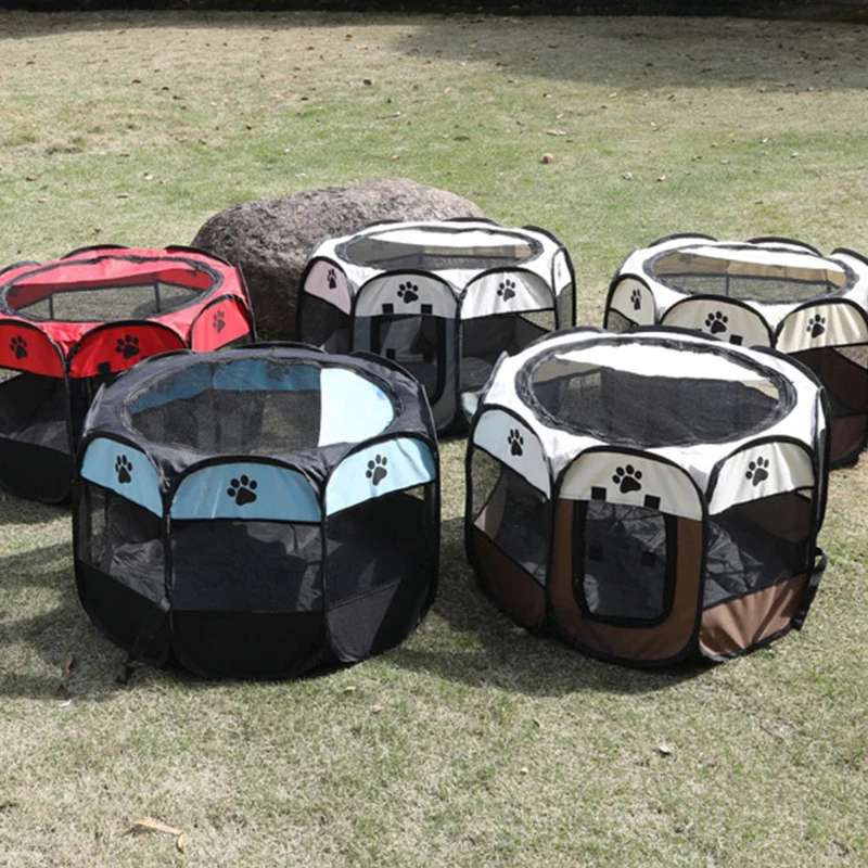 Parc Enclos Pliable Tissu Gros Chien