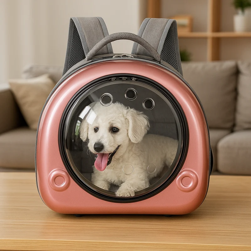 Caisse Transport Chien Rigide Capsule Colorée