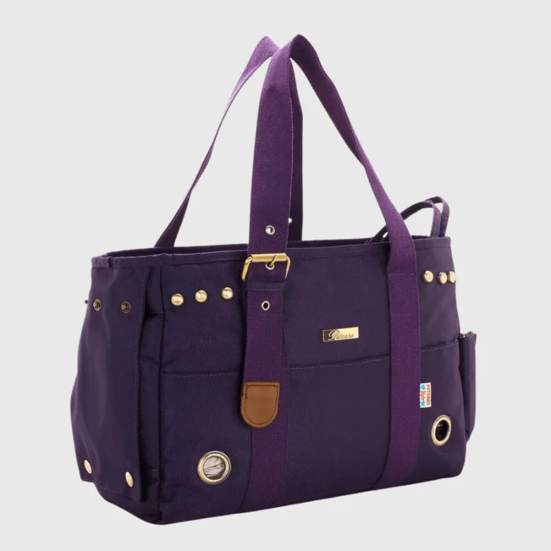 Caisse Transport Chien Pliable Violet Compact