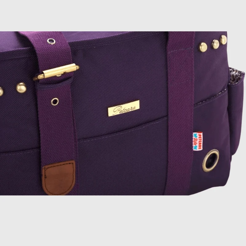 Caisse Transport Chien Pliable Violet Compact